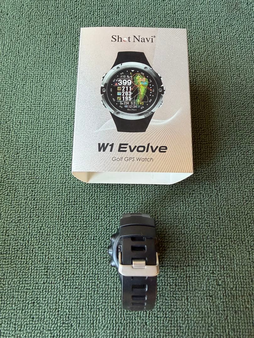 Shot Navi W1 Evolve ブラック ゴルフGPSウォッチ