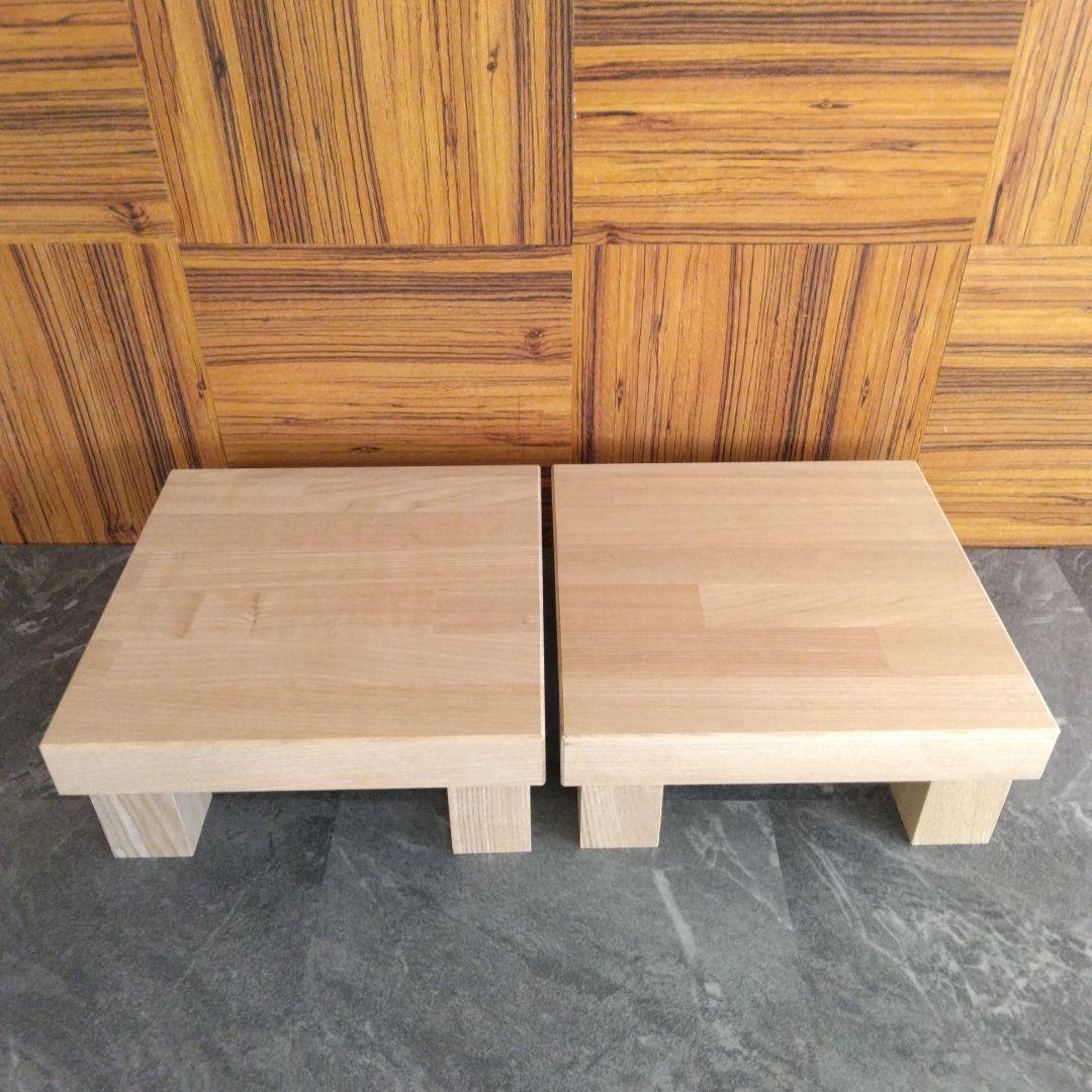 木製スピーカースタンド　無塗装