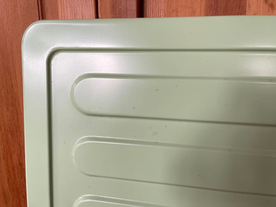 コクヨ　スチールラック　たためる　レトロ　かわいい　グリーン