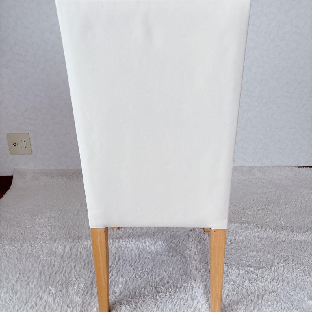 廃番】無印良品 MUJI ダイニングチェア 天然木ブナ材　無垢材 カバー付き