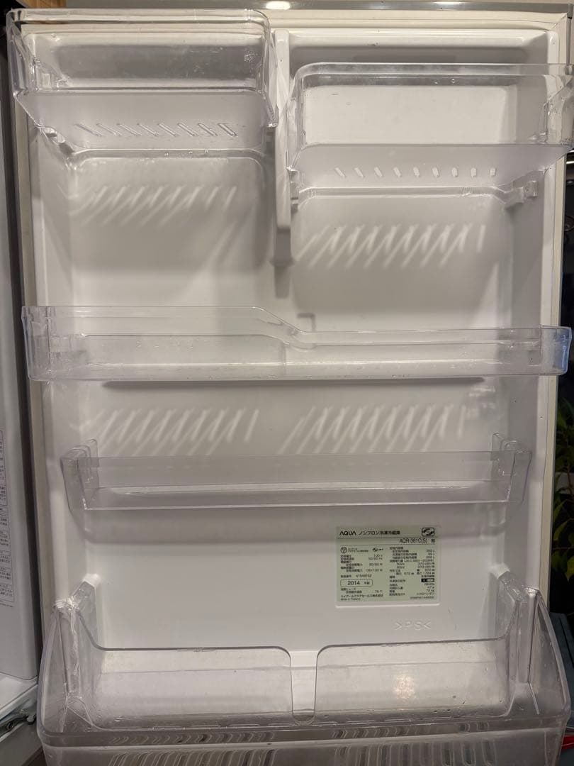 冷蔵庫　シルバー 引き出し式