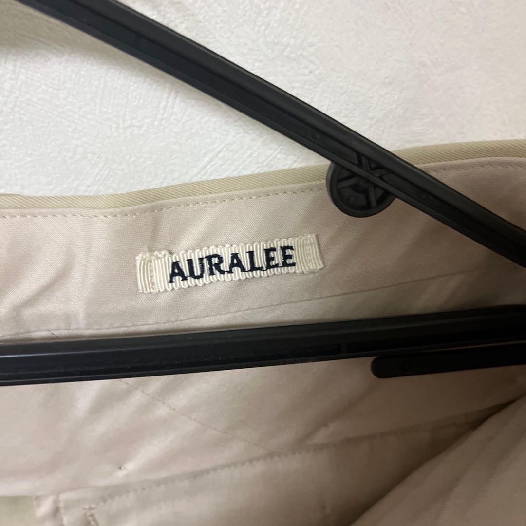AURALEE ベージュ ウールギャバジンスラックス サイズ3