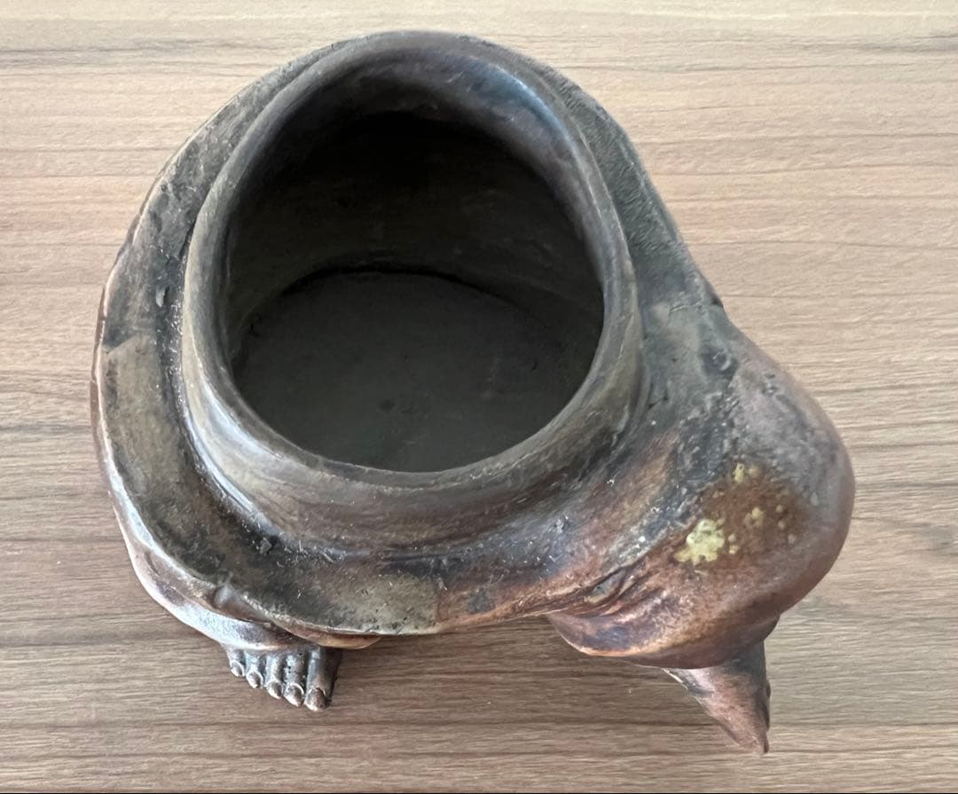 伊部焼 布袋香炉 梅景作 縁起物 七福神 箱付き アンティーク