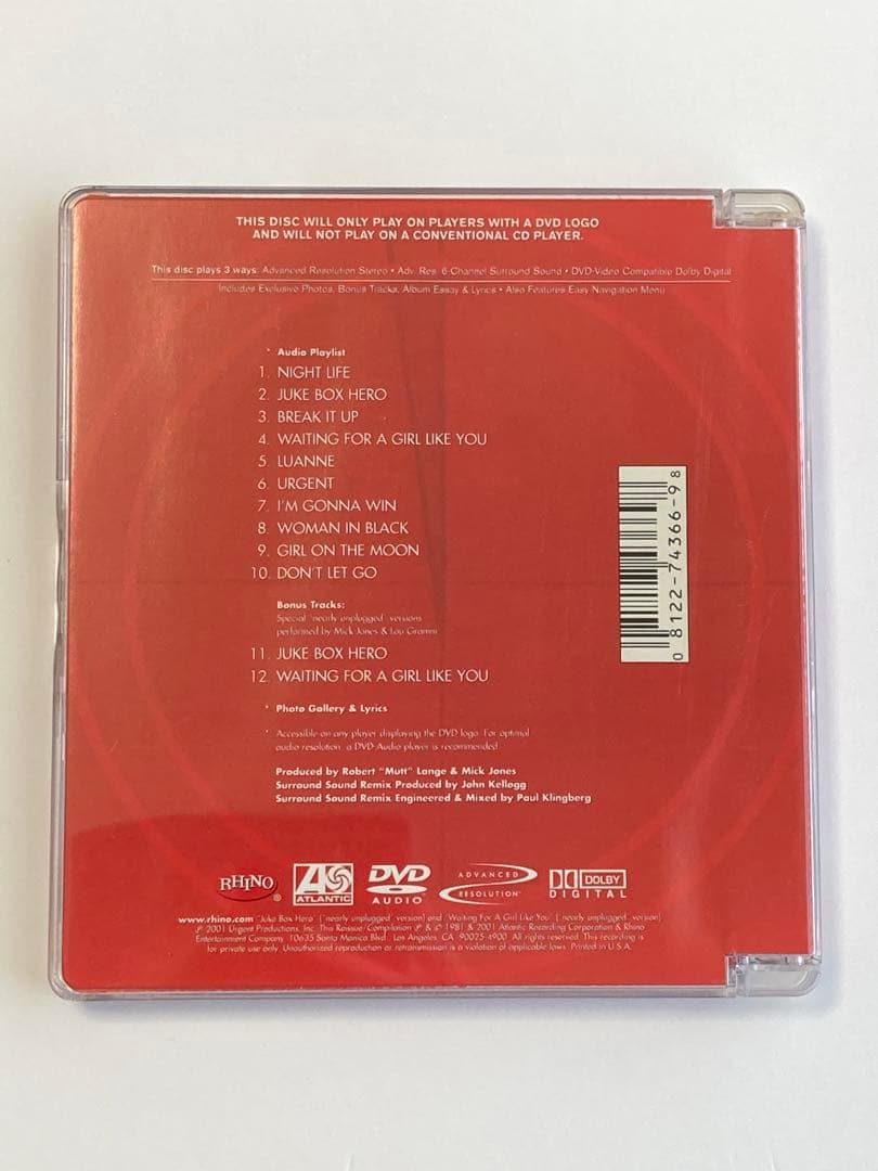 FOREIGNER フォリナー/ 4  【DVD-AUDIO】