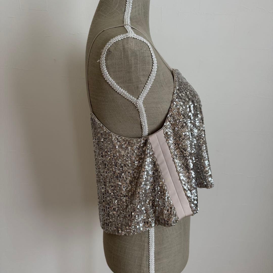 新品未使用　AEWEN MATOPH スパンコール　キャミソール　ビスチェ