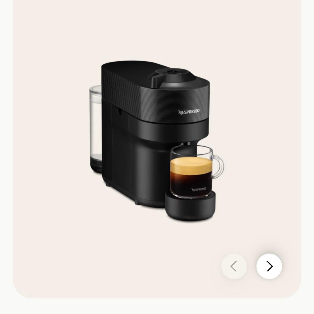 【新品未使用】Nespresso ヴァーチュオポップ/ブラック