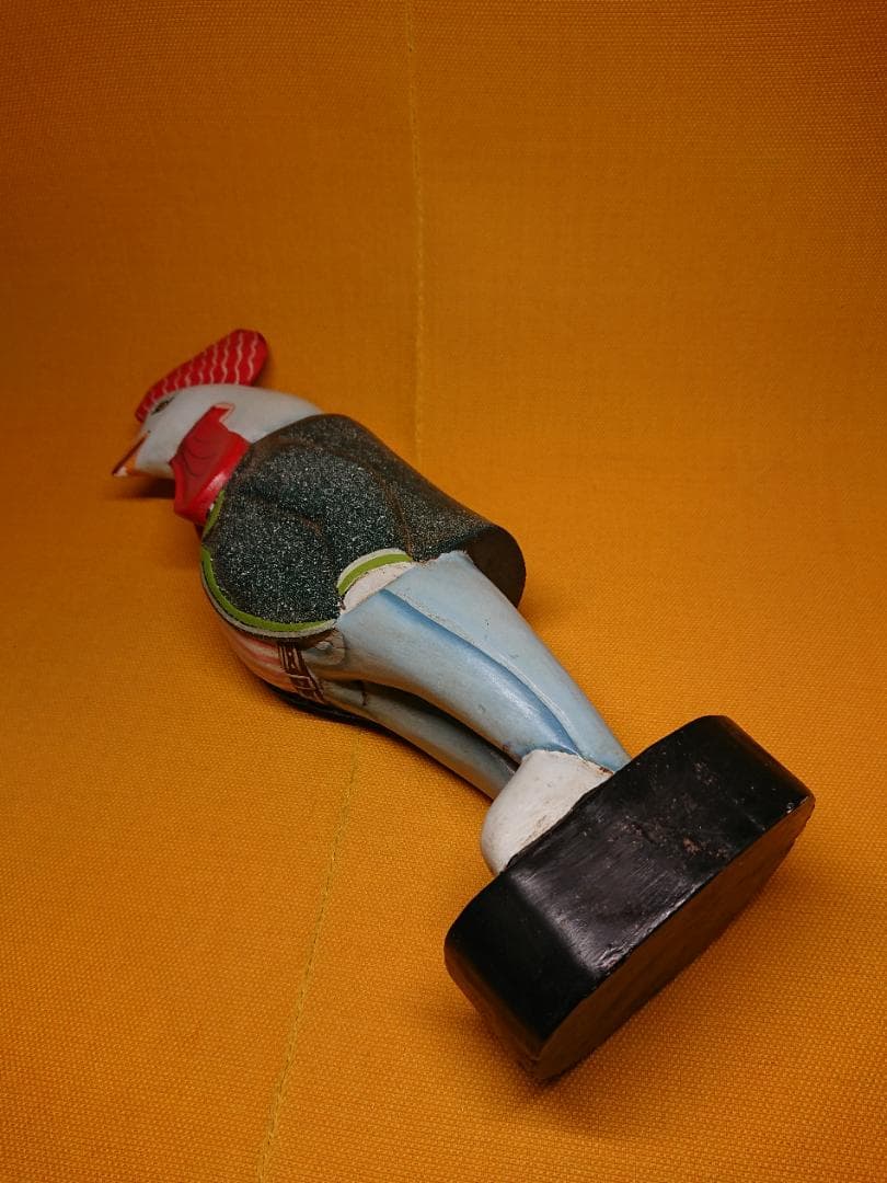 ビンテージ　アート　ニワトリ　人形　置物　インテリア　工芸品　美術品　A3453