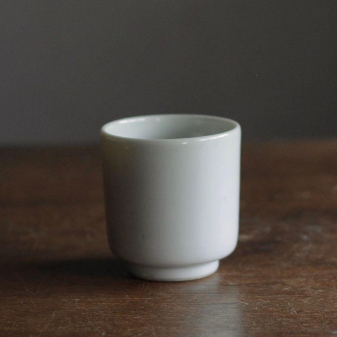 白磁 筒碗 No.2 筒盃 古道具 アンティーク 検 ） 伊万里波佐見平佐