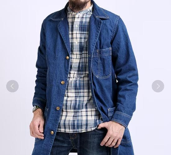 美品 オアスロウ カバーオール L デニム 濃紺 orSlow 日本製 3大きい