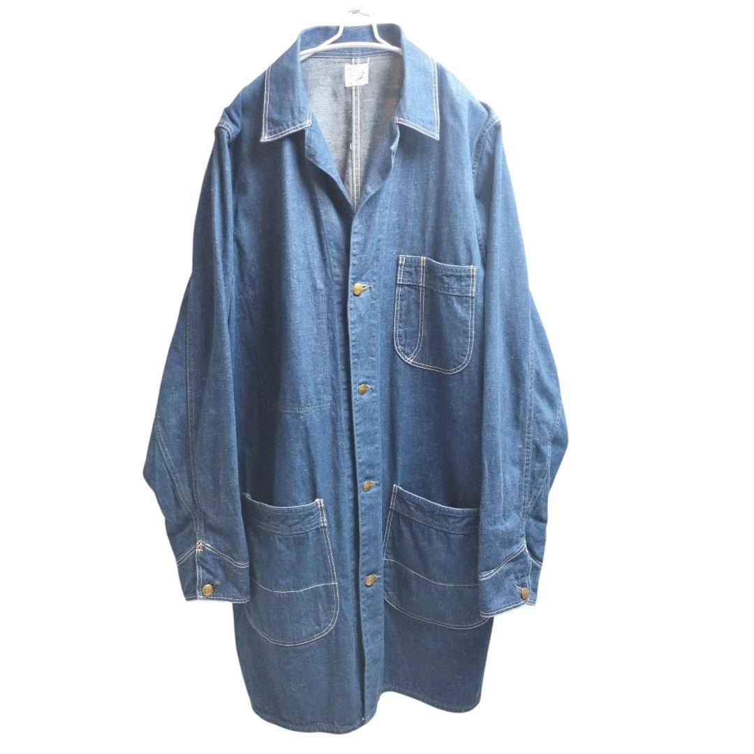 美品 オアスロウ カバーオール L デニム 濃紺 orSlow 日本製 3大きい