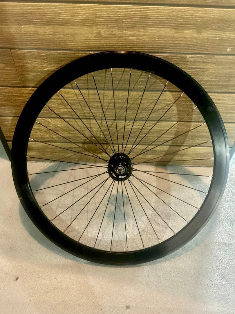 【初期Leader735純正ホイール前輪】重量1.14kg美品ピスト/フリー用