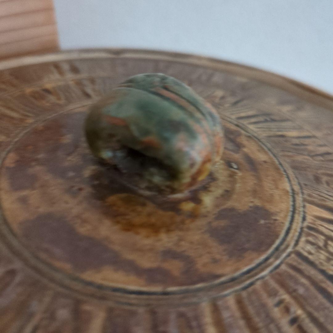 平水指　千本立竹　陶器　水指　茶道具　茶道　松山造　木箱　共箱