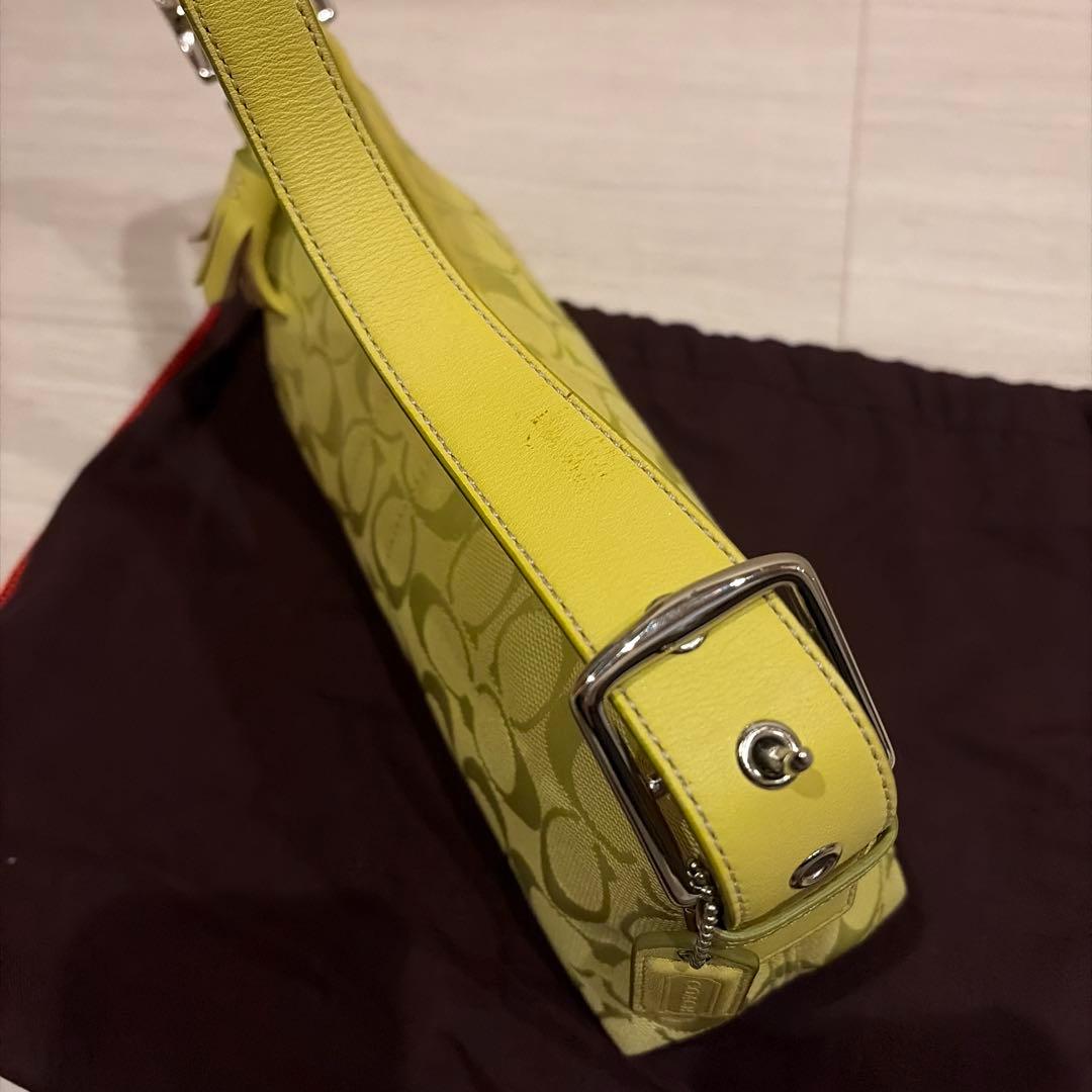 【希少色】COACH コーチ ハンドバッグ ワンショルダー シグネチャー y2k