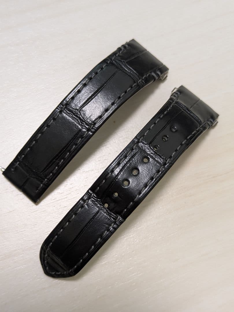 サントスドゥカルティエMM 純正品 黒ワニ革ベルト