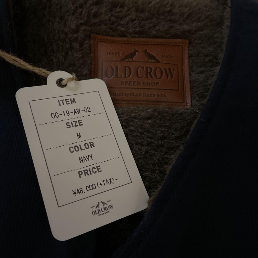 OLD CROW ネイビー ベスト ウールライニング