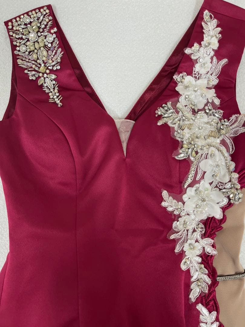 ROBE de FLEURS Glossy ミニドレス ピンク