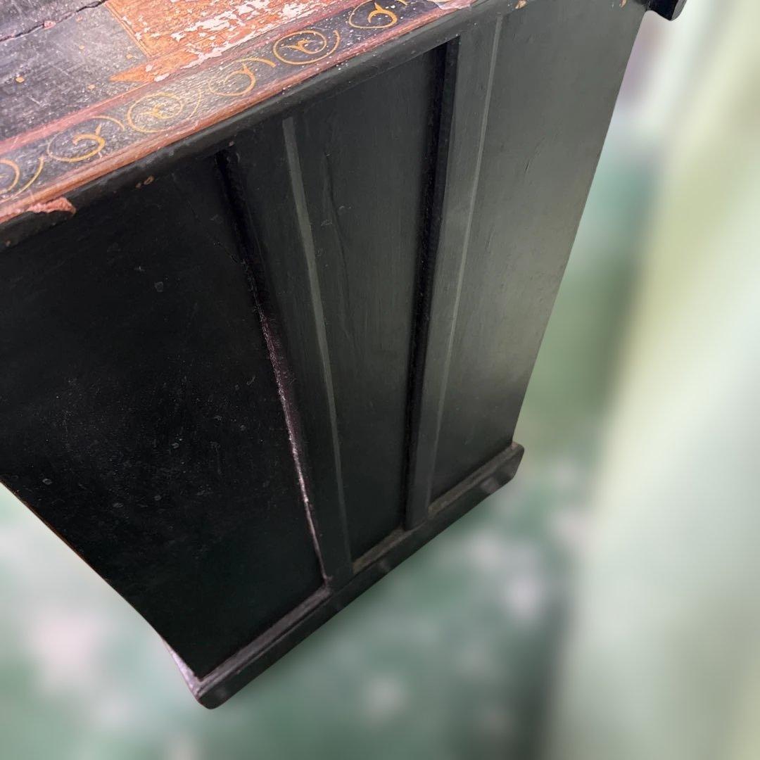 k*u様 ★インド 手描き装飾の木製タンス キャビネット 家具 アンティーク 格