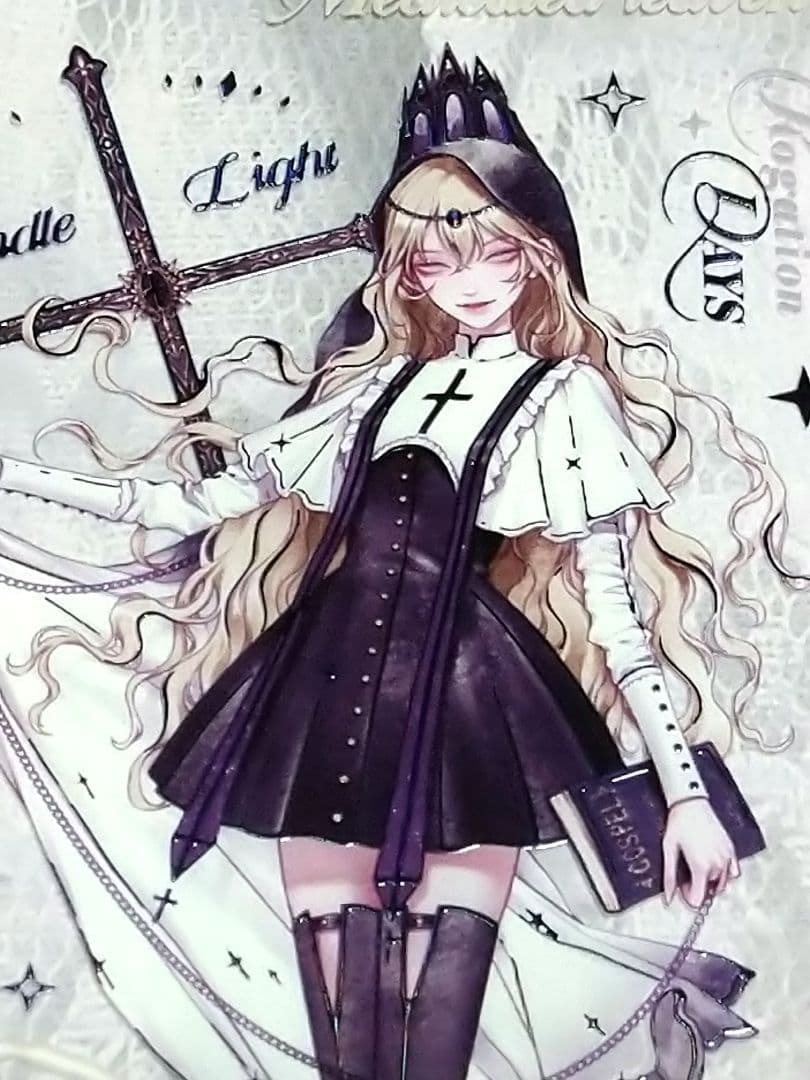 ✩再販✩J1146＃至亡灵书(极光黑)shine切り売り海外人物マステ女の子