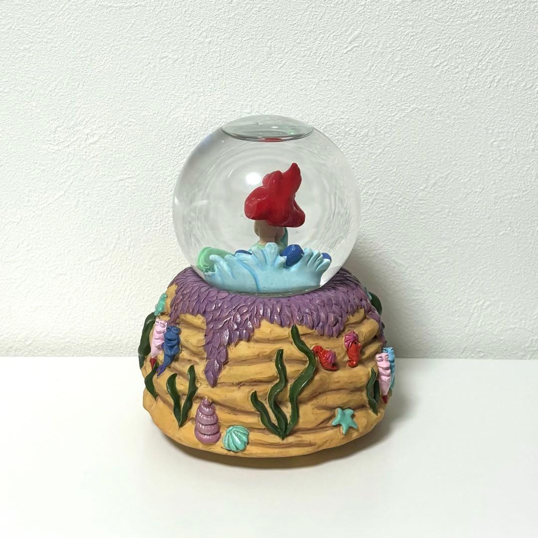 ディズニー　リトルマーメイド　アリエル　スノードーム　オルゴール