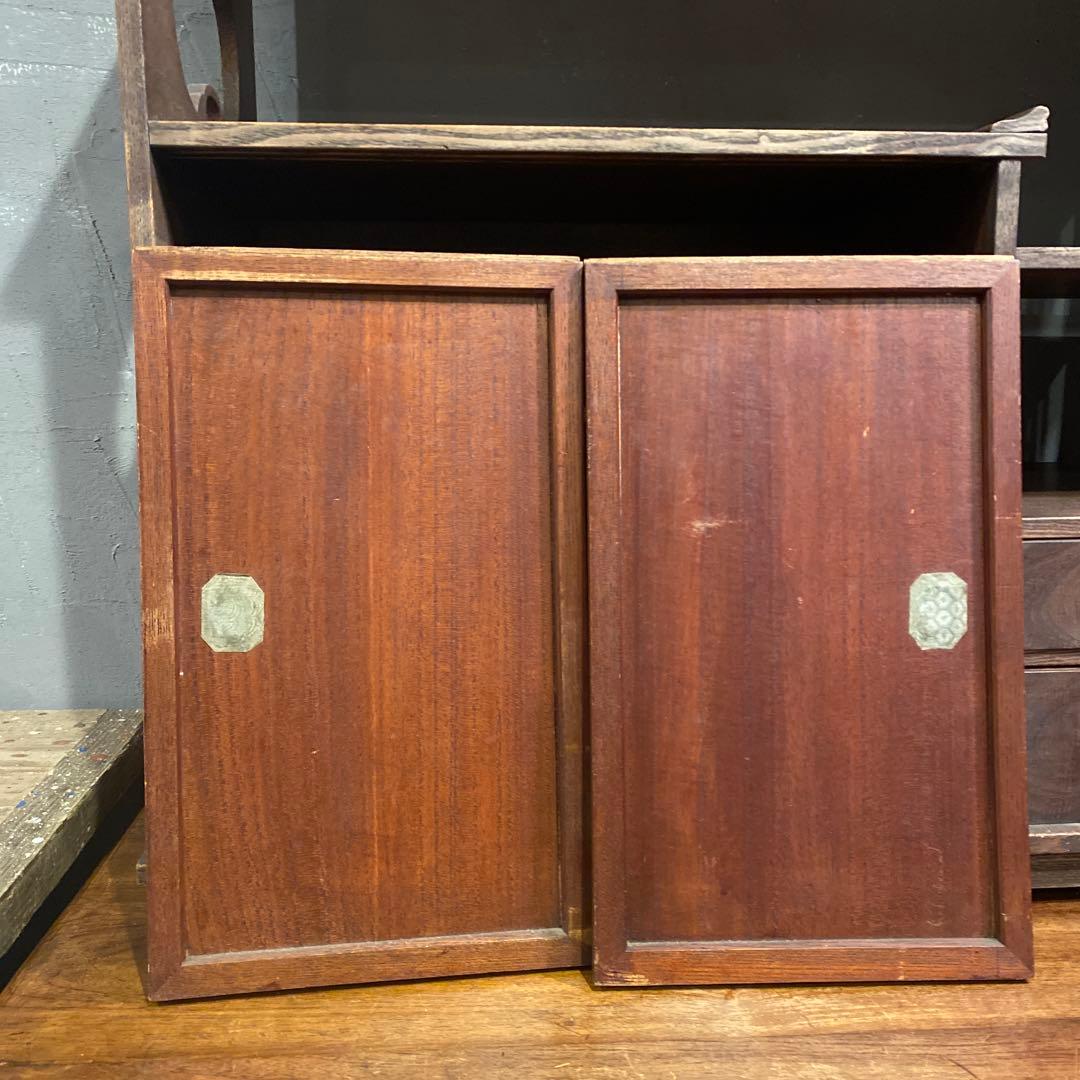 大正 昭和初期 時代物 飾り棚 茶箪笥 古家具 骨董品 古民家 インテリア