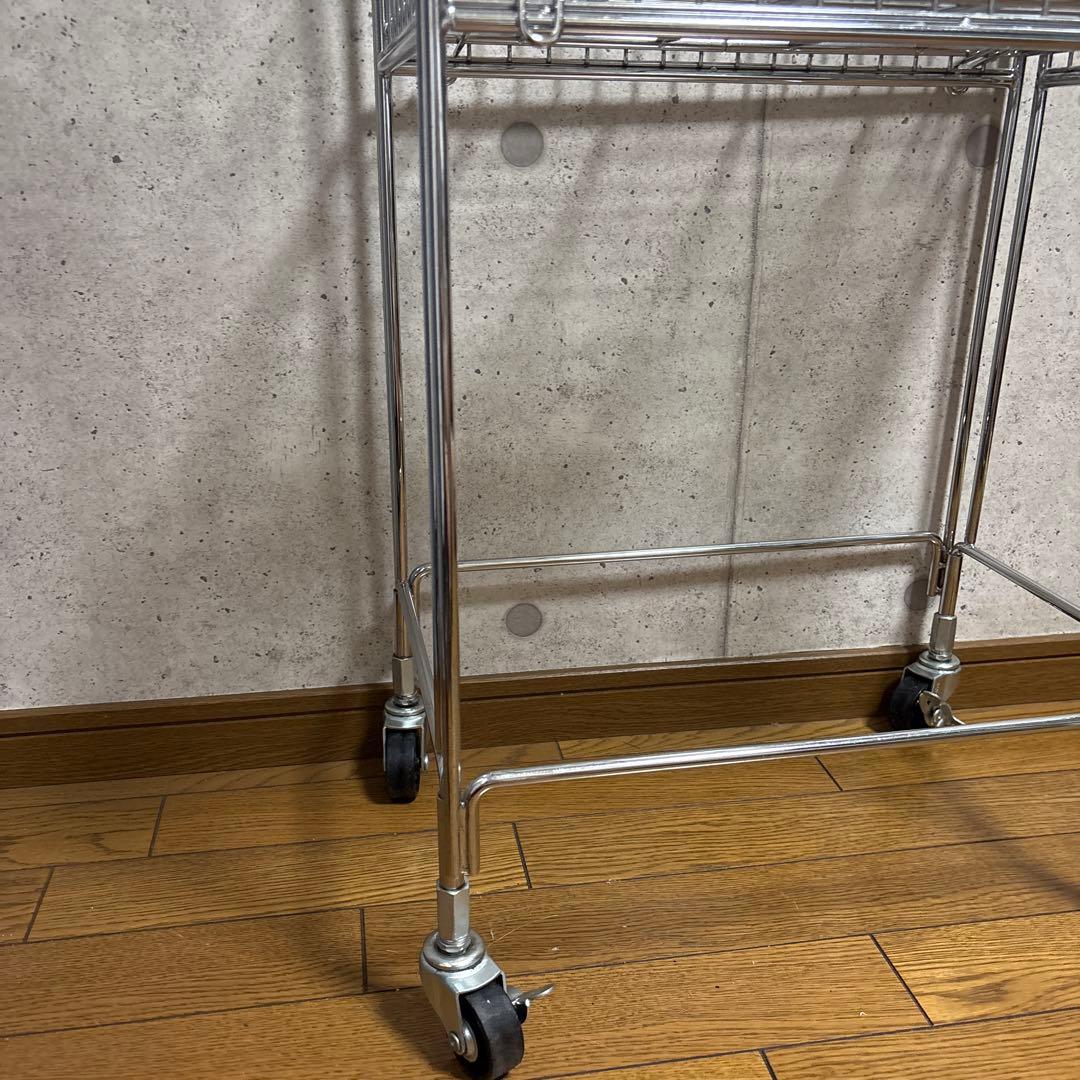 C003 コカコーラ　Coca-Cola シルバーラック キャスター付き　希少