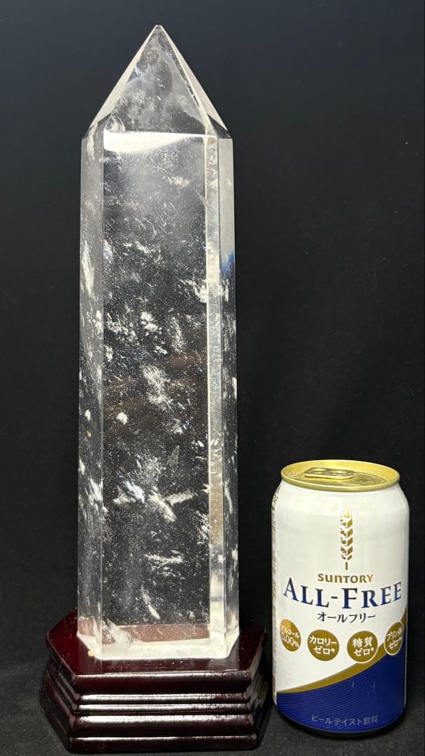 最大級！美しい天然水晶六角柱　訳あり激安　重さ約2558g 高さ約332mm