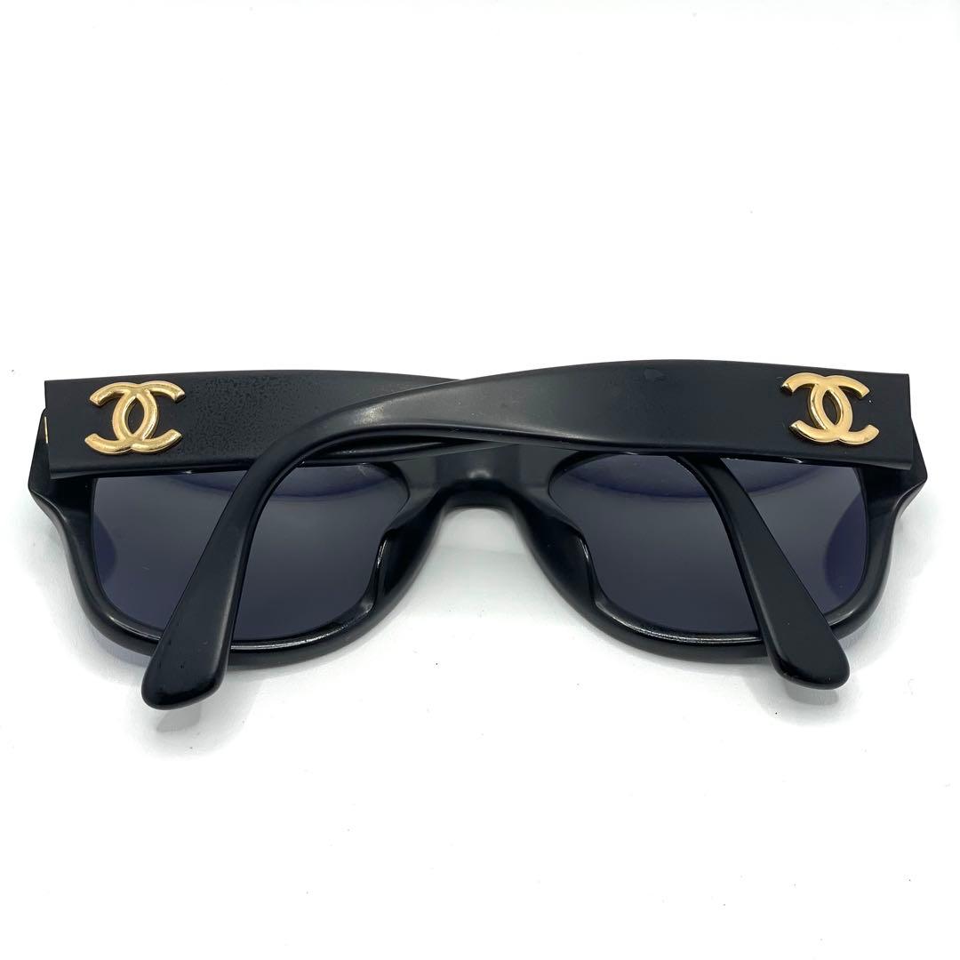 CHANEL シャネル ココマーク サングラス レディース ウェリントン 黒