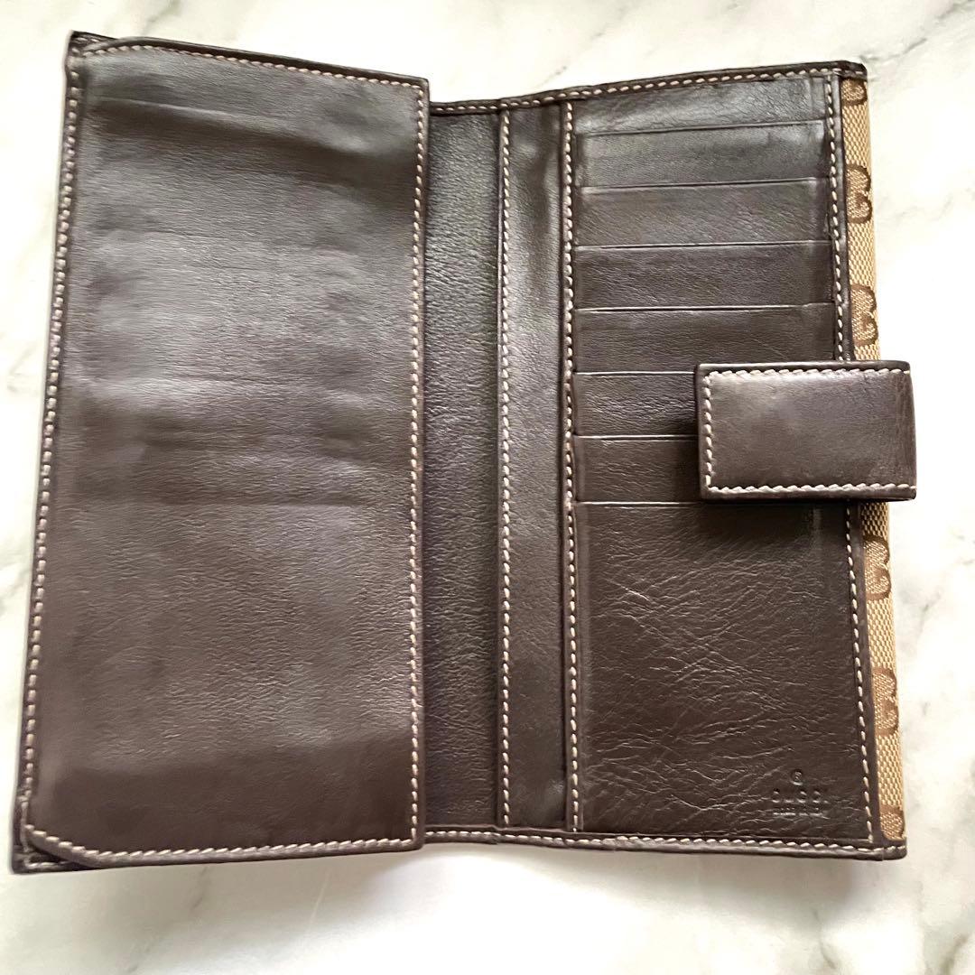 GUCCI GGキャンバス　レザー　ラブリーハート 長財布　美品0113-②