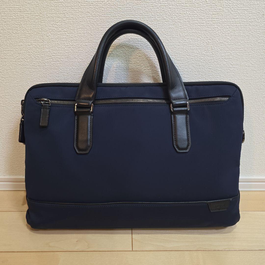 トゥミ ブリーフケース ハリソン シカモア スリム ネイビー TUMI 美品