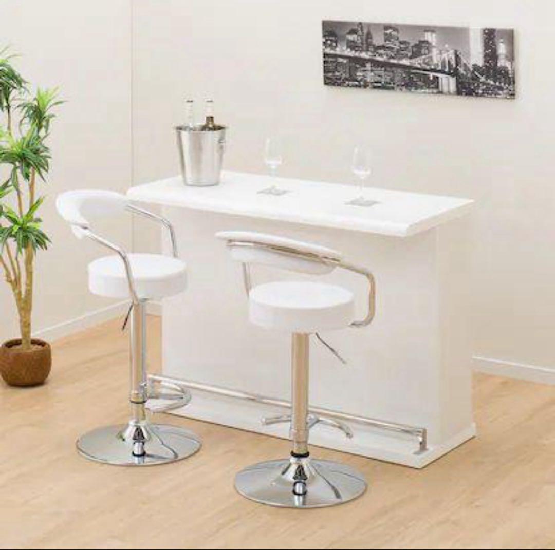 【美品】ニトリ バーカウンター パース2 幅120cm 収納付き