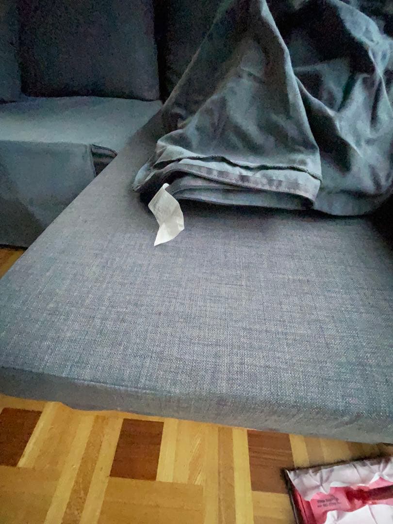 美品　イケヤ　ソファベット　グレー L字型 ソファベッド