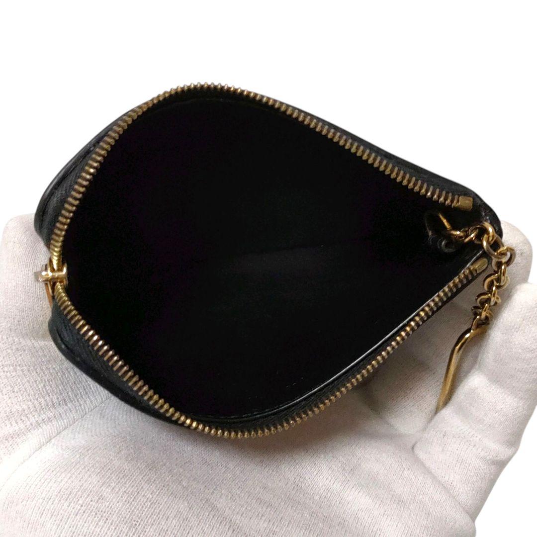 極美品＊セリーヌ トリオンフ &カードケース 財布 ブラック ゴールド金具