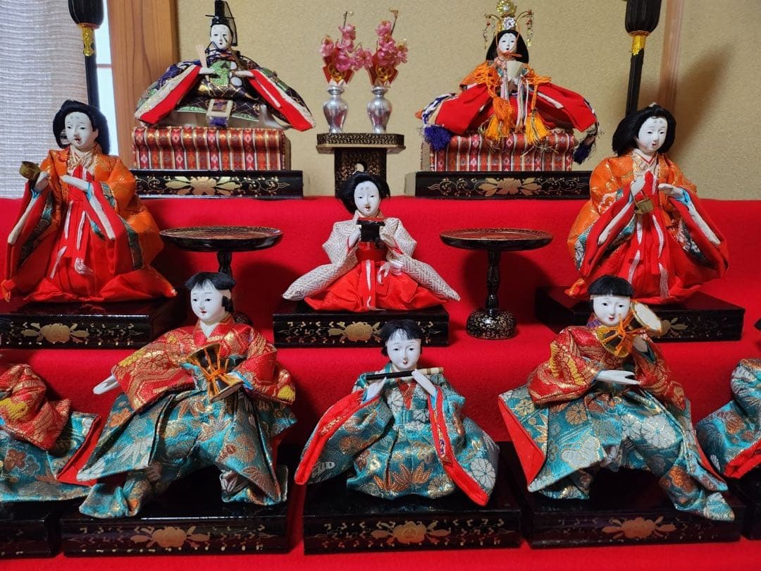 超希少　送料込み　高級　特選雛人形　15人衆7段