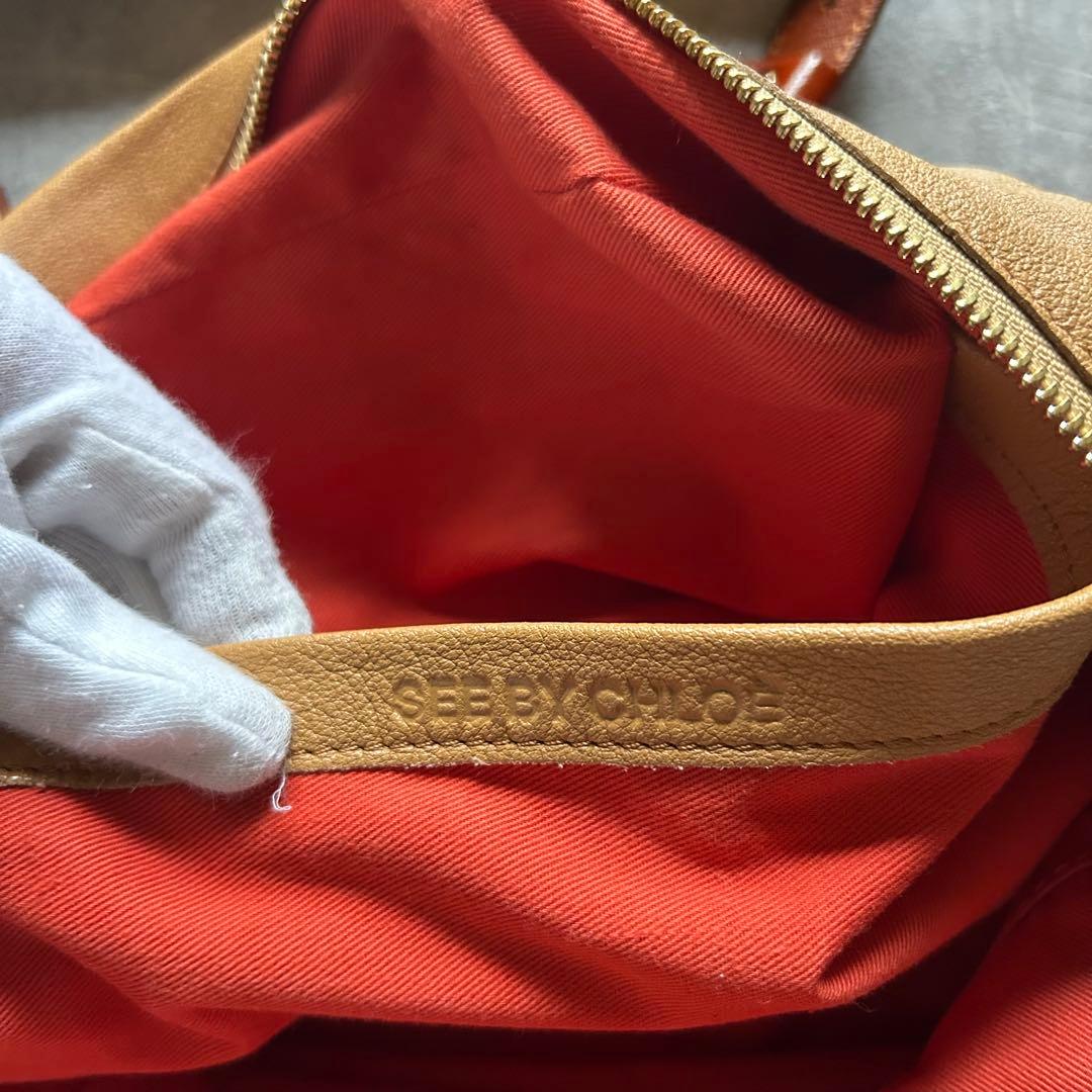 バッグ see by chloe grunge shoulder bag brown