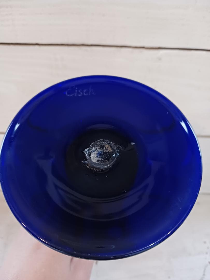 Eisch ガラス製キャンドルスタンド 燭台 ヴィンテージ アンティーク