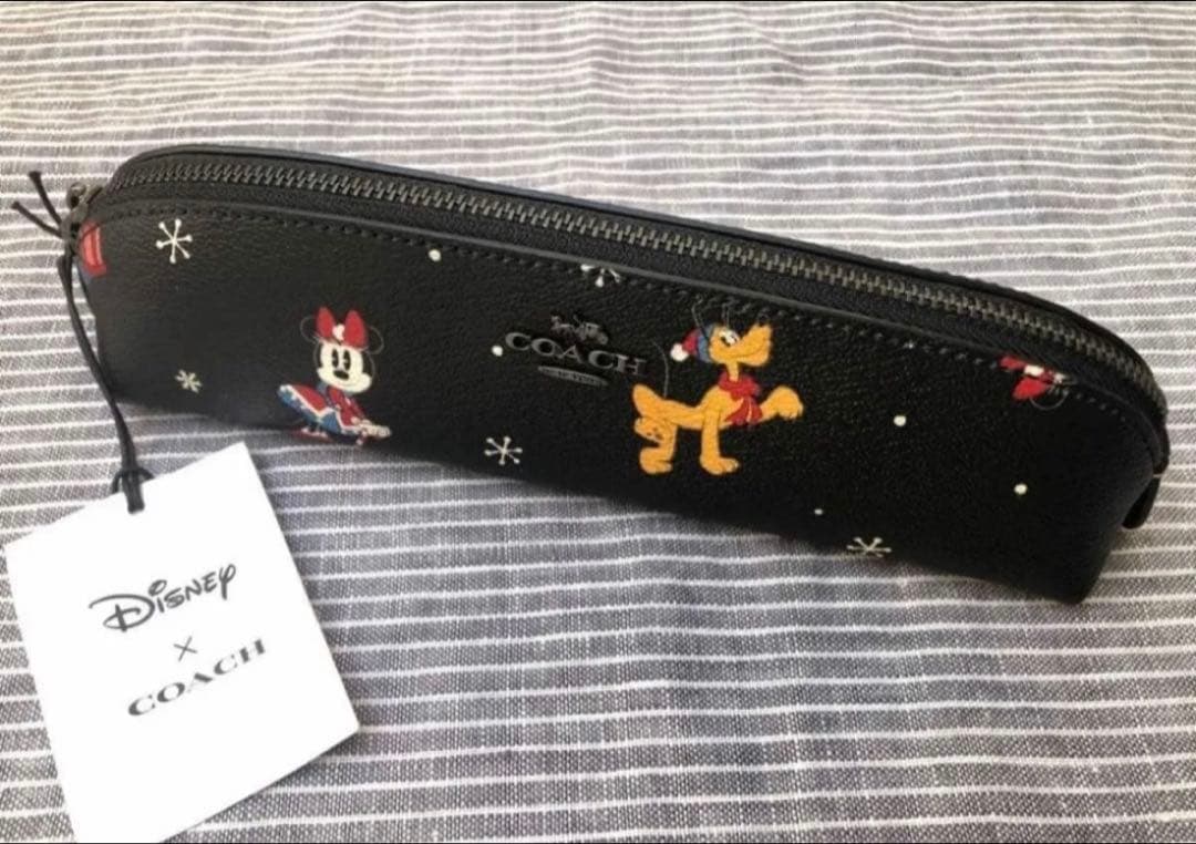 新品　コーチ　ディズニー　ミッキー　ペンケース