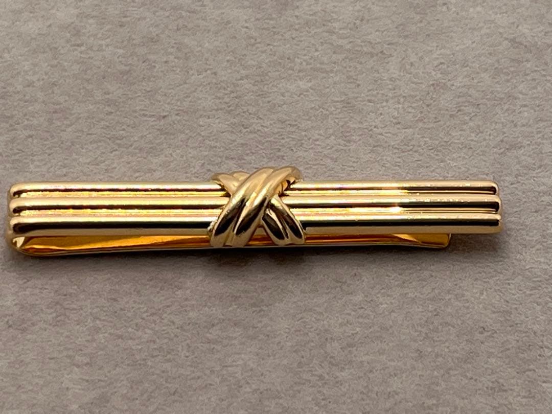 c023 希少　美品　ティファニー　1992 シグネチャー　タイピン　750