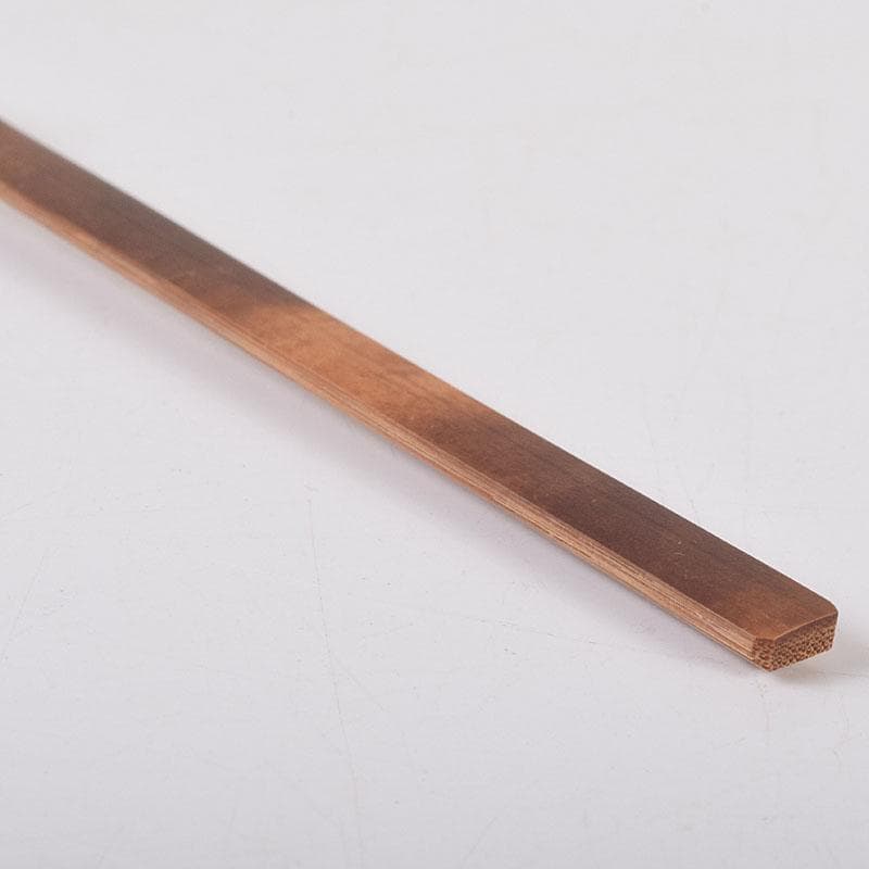 茶道具　指物師　稲垣信斎作　茶杓　銘「清友」　共箱　V　8640