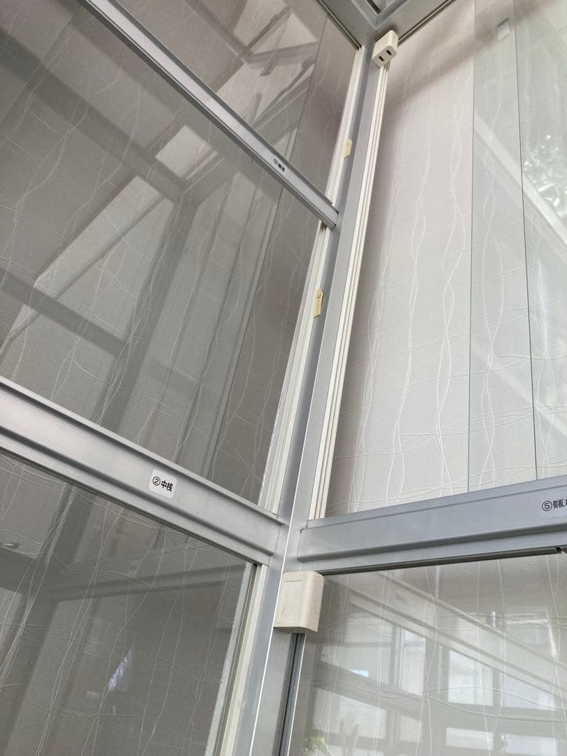 ガラス収納キャビネット　温室棚 サンルーラ　UKD-150R　蘭　栽培