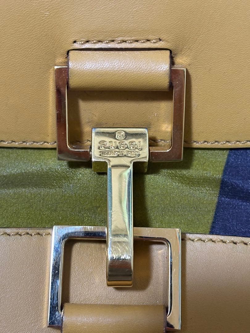 【希少/Y2K】GUCCI アーガイル ワンショルダーバッグ