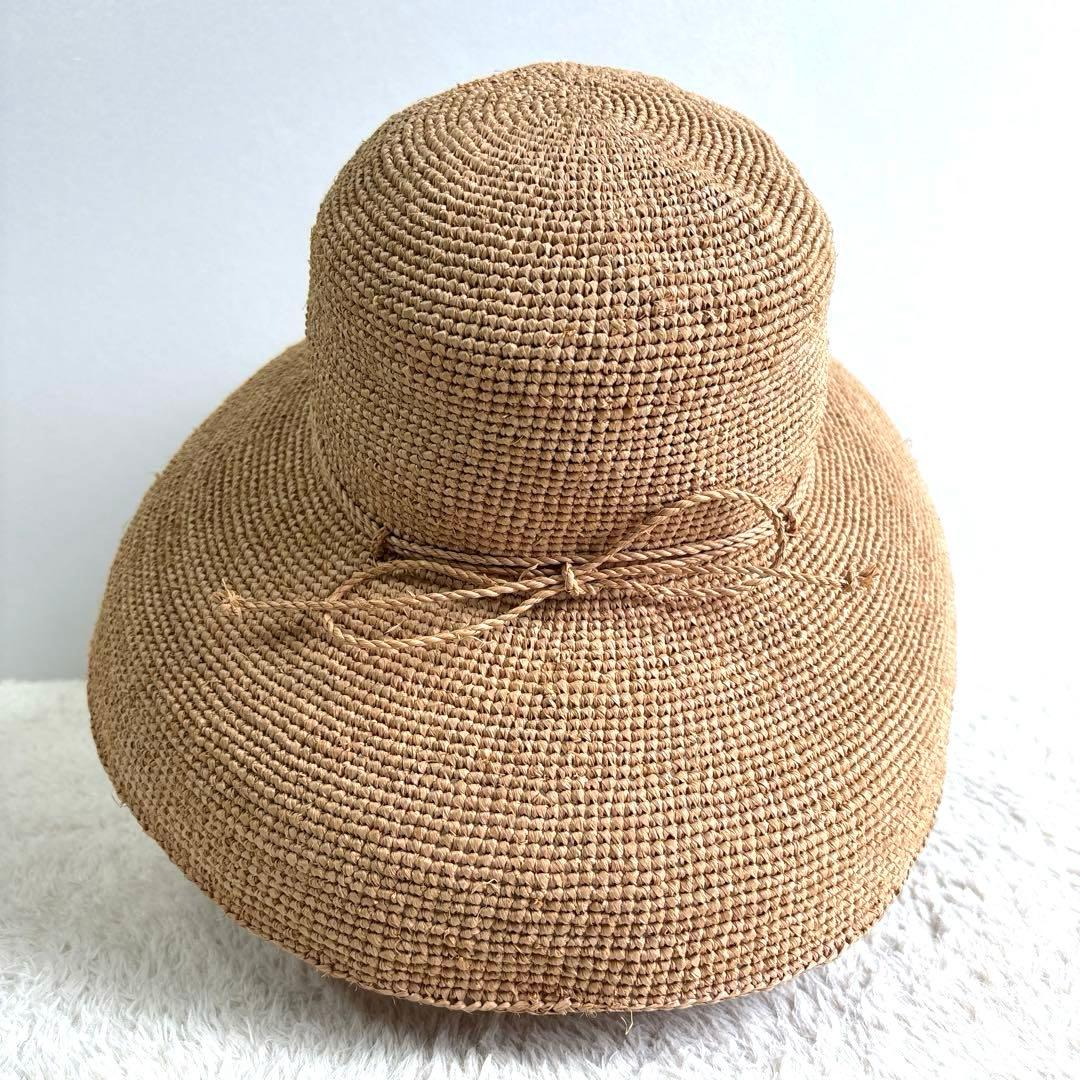 【極美品】ヘレンカミンスキー プロバンス12 麦わら帽子 ストローハット つば広