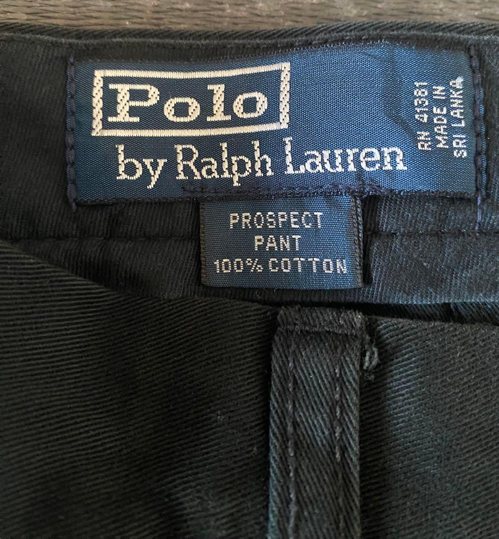 90s　ポロチノ　ブラック　ノータック　プロスペクト　W33　ラルフローレン