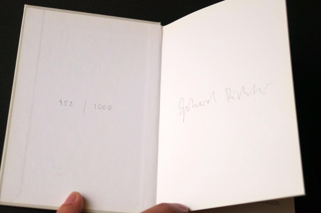 Gerhard Richter Sils　直筆サイン本