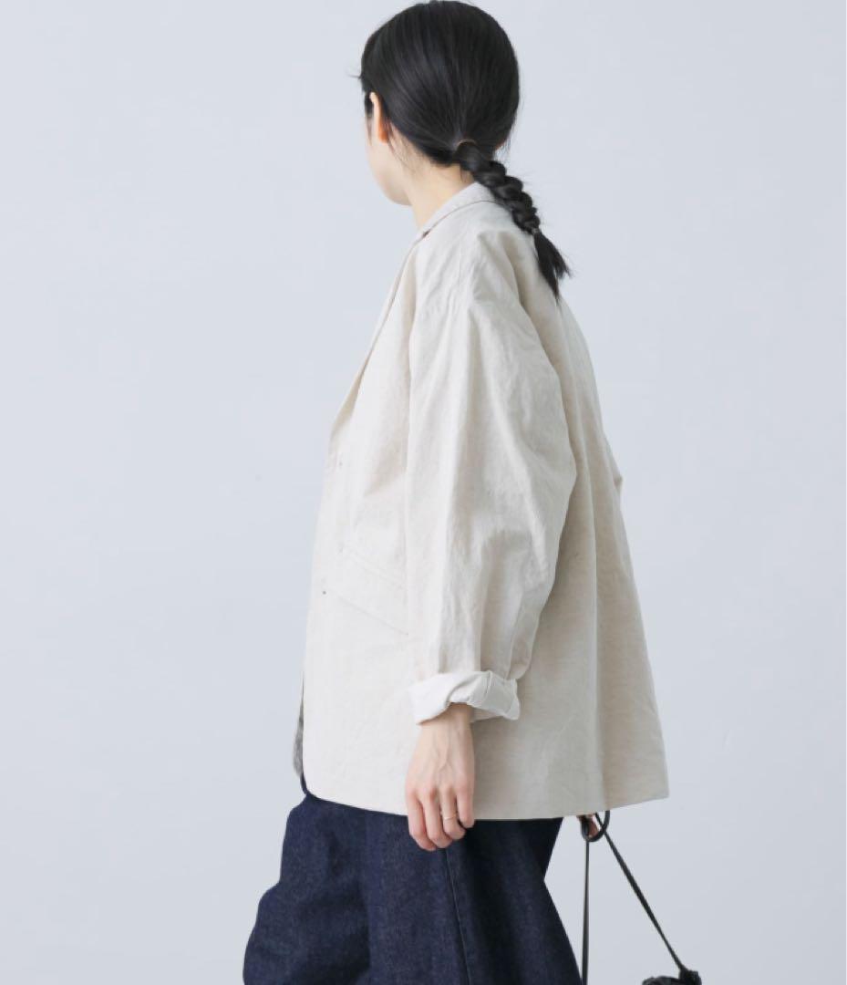 【新品・タグ付き】かぐれ　テーラードジャケット　NATURAL