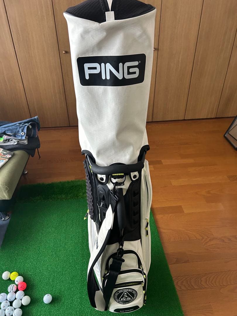 PING キャディバッグ ホワイト/ブラック