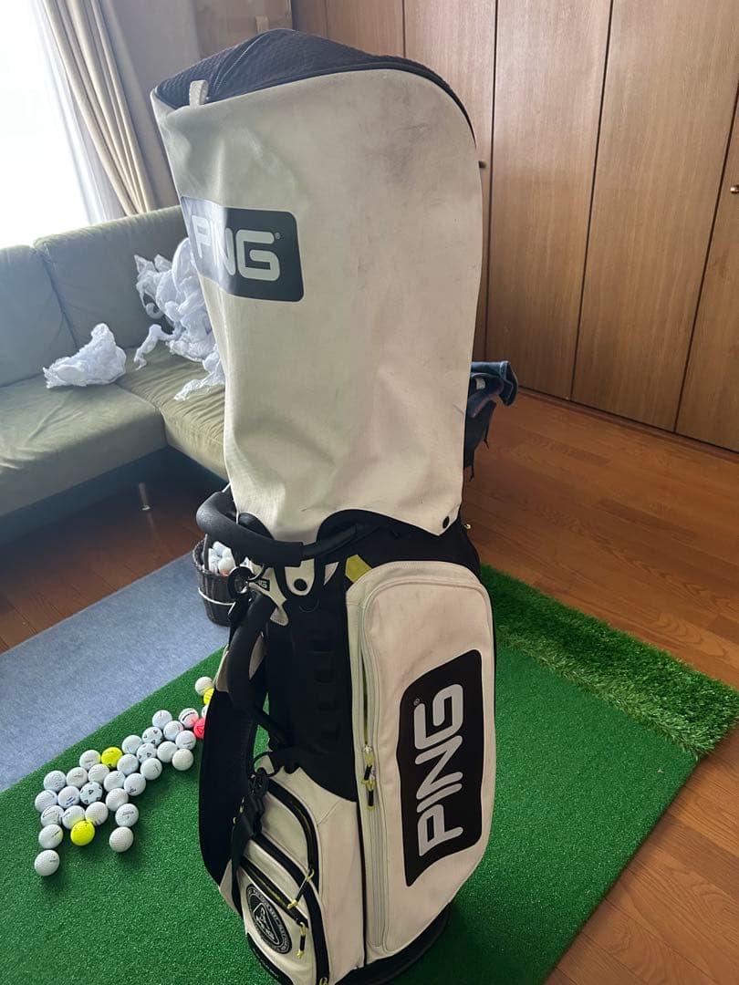 PING キャディバッグ ホワイト/ブラック