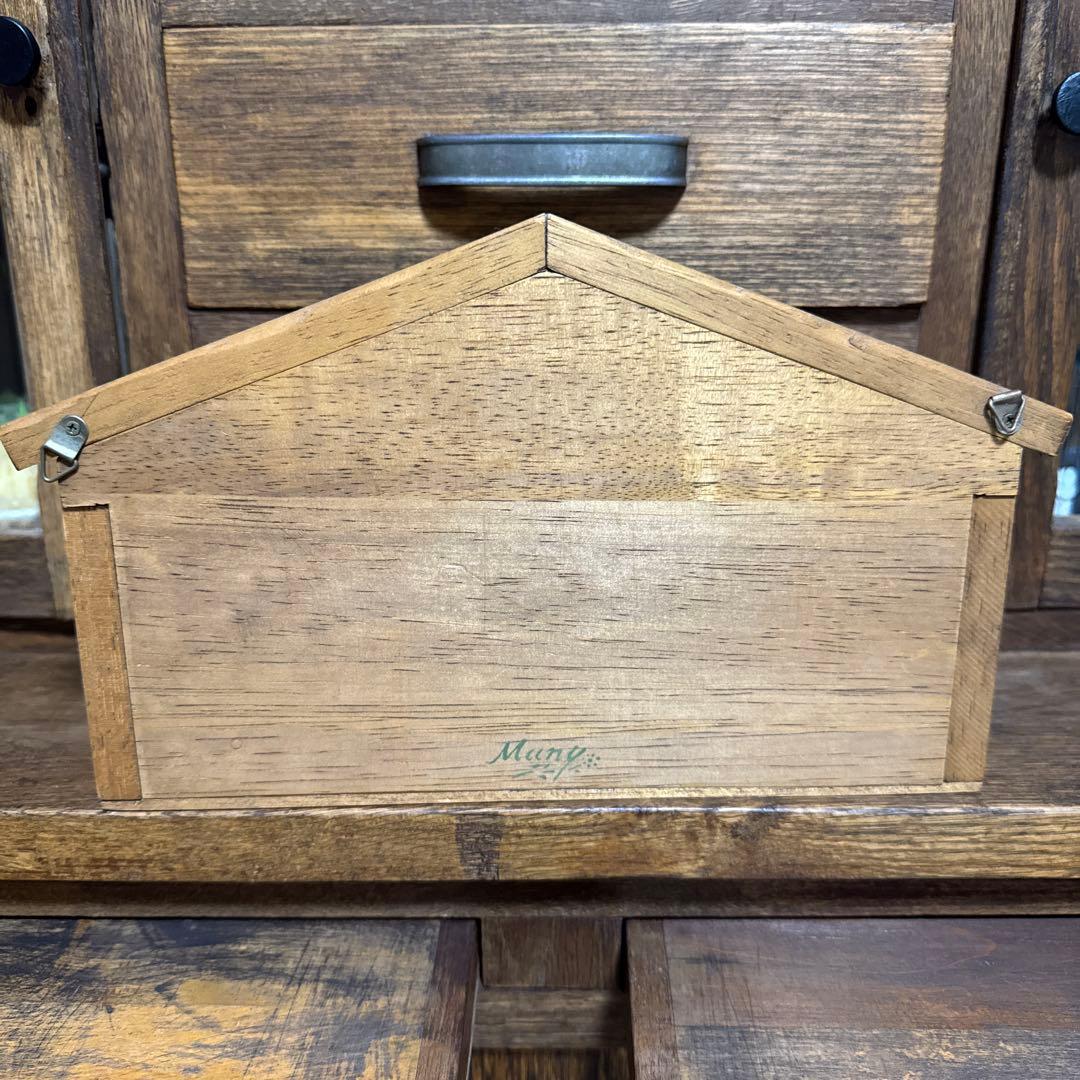 Many 家の形 小物入れ レンガ 雑貨 ナチュラル小物入