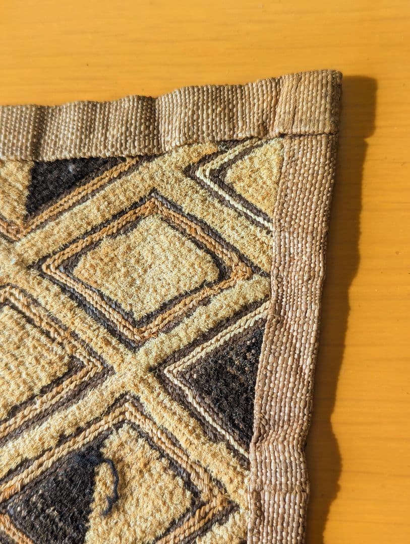 草ビロード　クバ布(小)　ラフィア布　西アフリカ