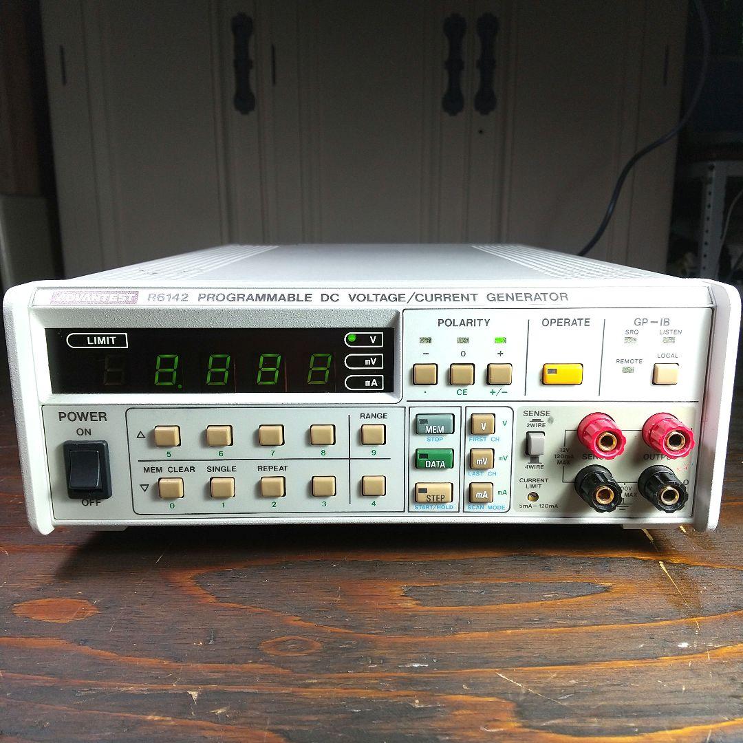 ADVANTEST アドバンテスト R6142 電源 / 電流発生器 測定器