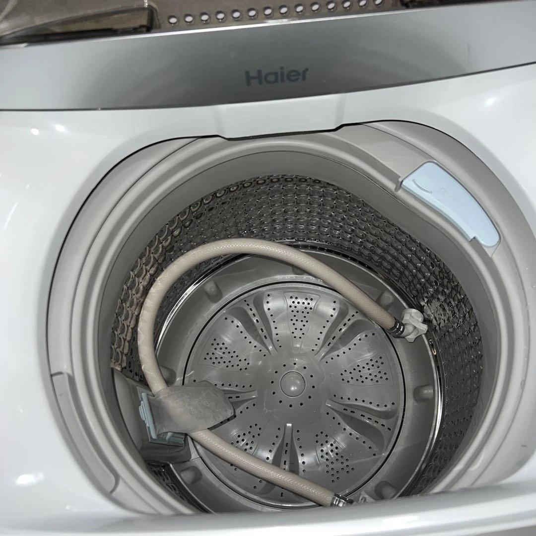 極美品/ハイアール/コンパクト/スリム/洗濯機/冷蔵庫/ホワイト2点セット